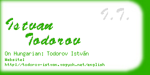 istvan todorov business card